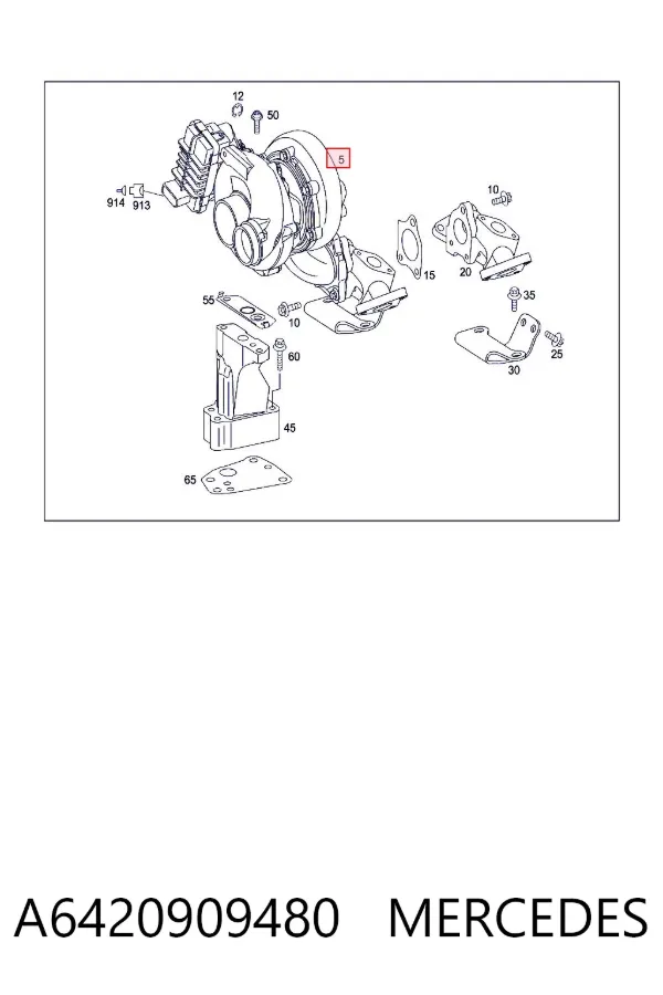 Turbocompresor A6420909480 Mercedes