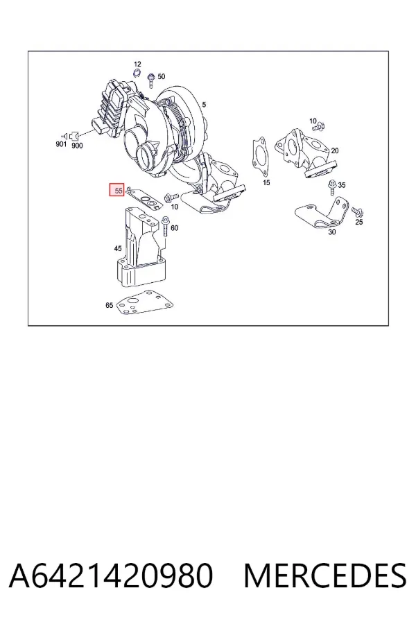 Junta de compresor A6421420980 Mercedes
