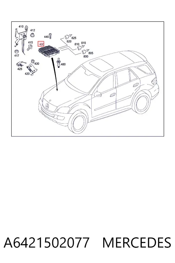 ECU A6421502077 Mercedes