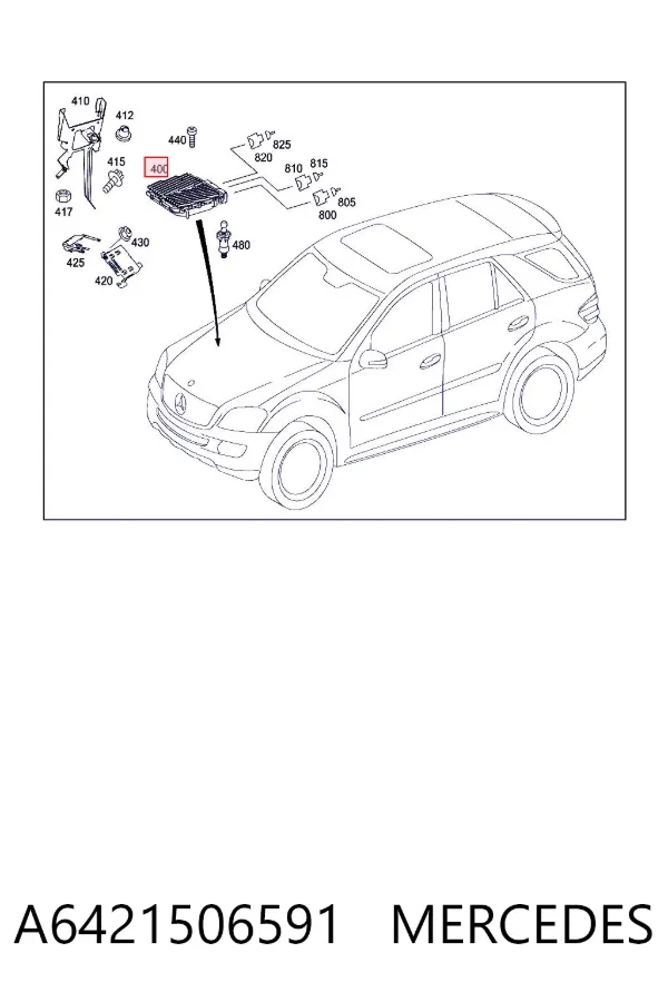 ECU A6421506591 Mercedes