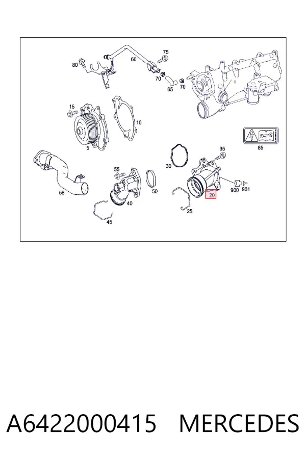 Termostato A6422000415 Mercedes