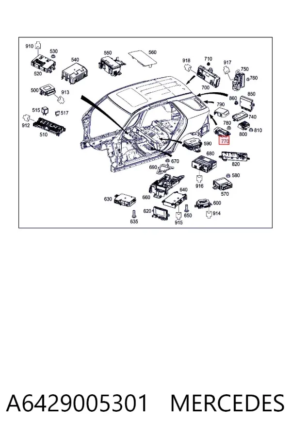 Unidad de control EGR A6429005301 Mercedes