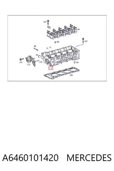 Culata MERCEDES A6460101420