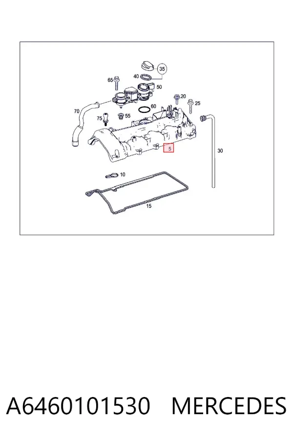 Tapa de balancines A6460101530 Mercedes