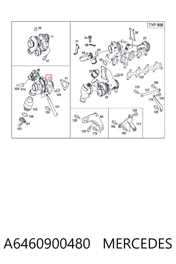 Turbocompresor A6460900480 Mercedes