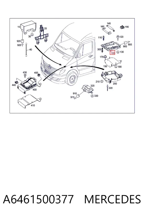 ECU Mercedes Sprinter II 3,5-t