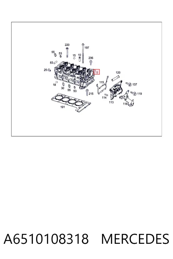 Culata A6510108318 Mercedes
