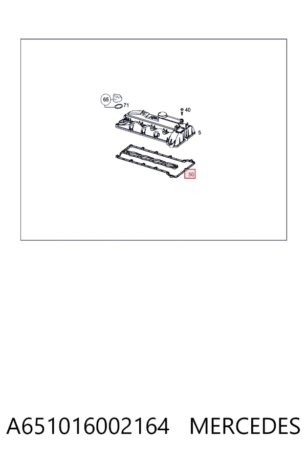 Junta tapa de balancines A651016002164 Mercedes
