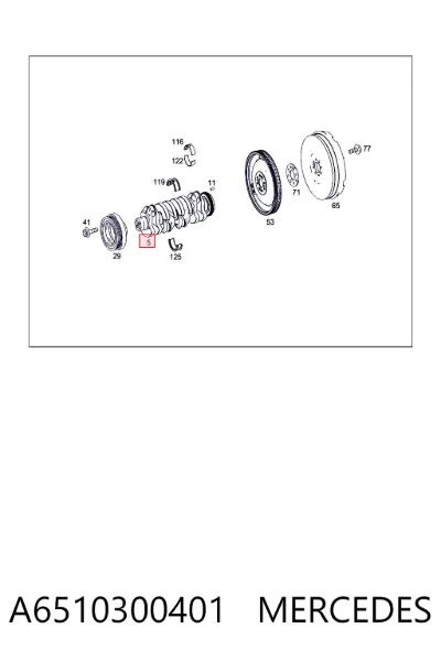 Cigüeñal MERCEDES A6510300401