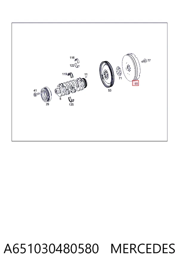 Volante motor A651030480580 Mercedes