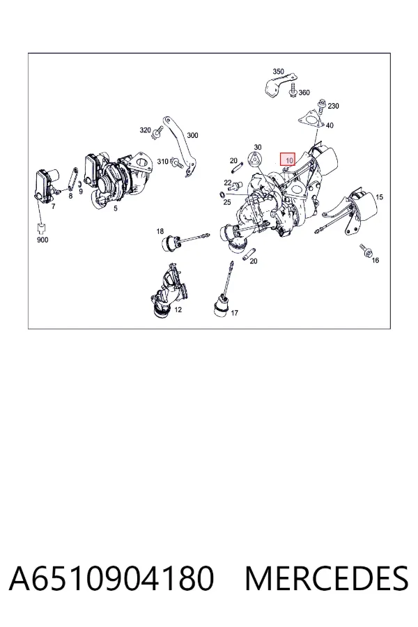 Turbocompresor A6510904180 Mercedes