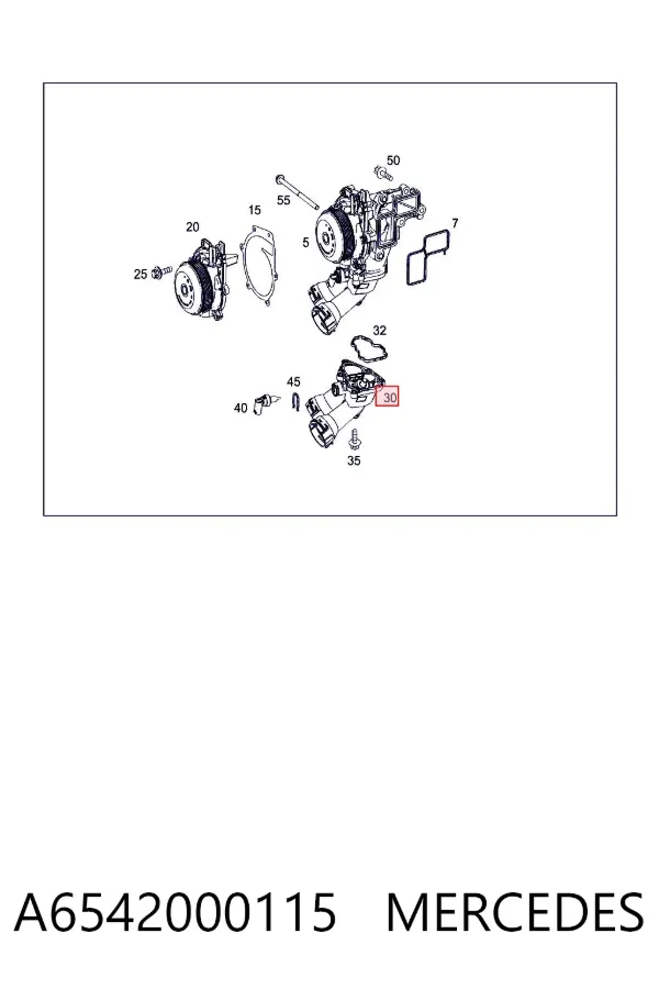 Termostato A6542000115 Mercedes