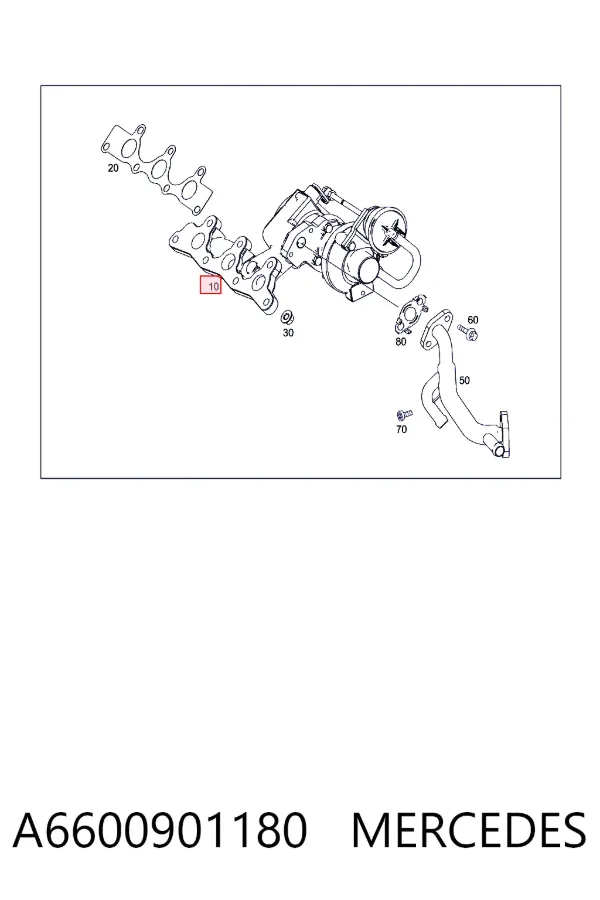 Turbocompresor A6600901180 Mercedes