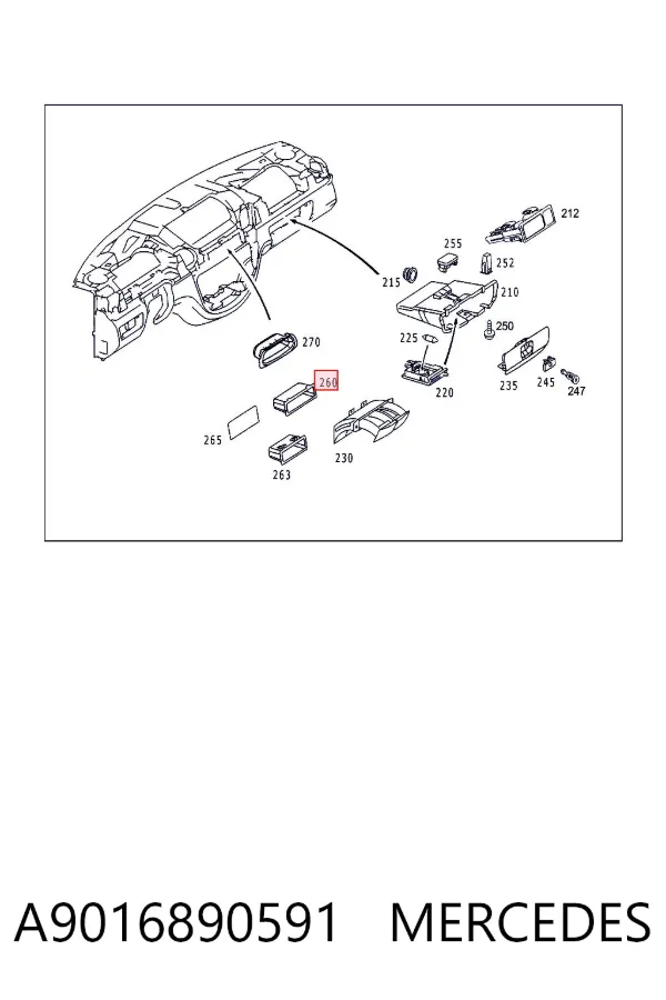  A9016890591 Mercedes