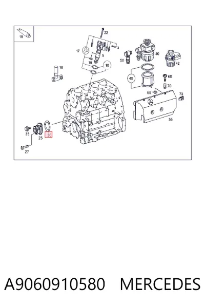 Sello de la bomba de combustible MERCEDES A9060910580