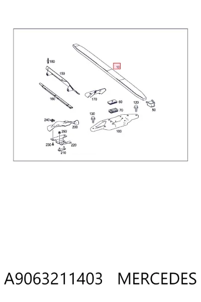 Ballesta delantera MERCEDES A9063211403