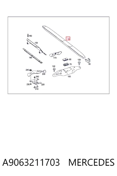 Ballesta delantera MERCEDES A9063211703
