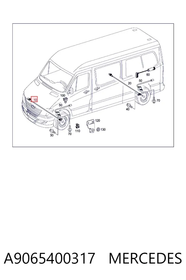 Sensor ABS A9065400317 Mercedes