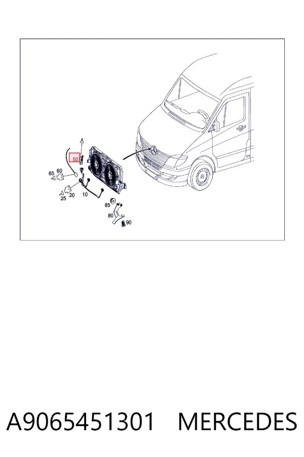 Relé ventilador A9065451301 Mercedes