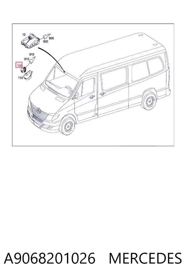 Sensor de lluvia Mercedes Sprinter II 3,5-t