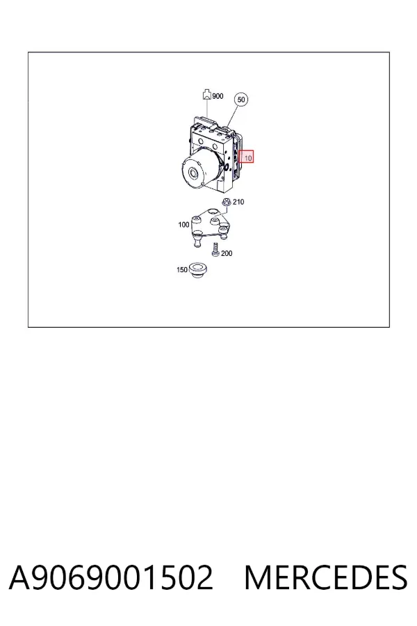 Módulo ABS A9069001502 Mercedes