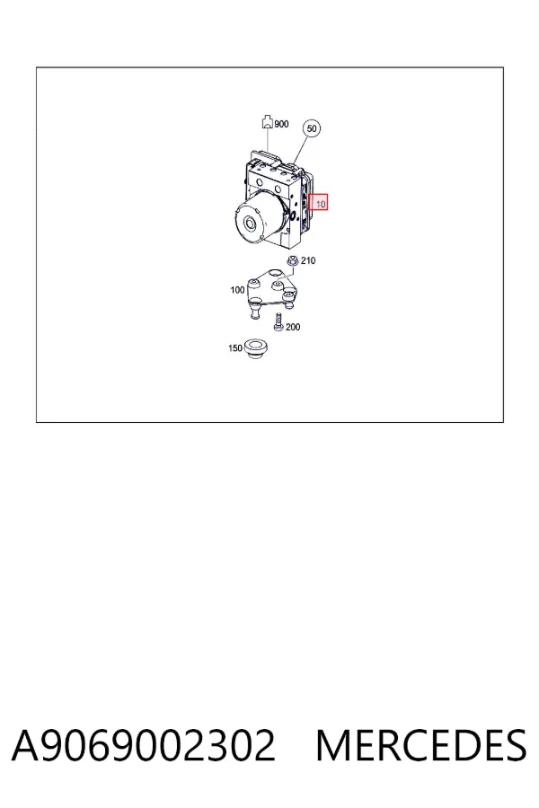 Módulo ABS A9069002302 Mercedes