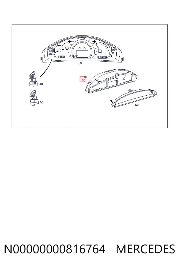 Lámpara de intermitente N00000000816764 Mercedes