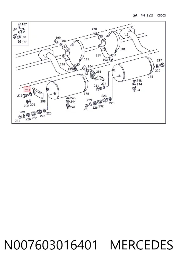 N007603016401 Mercedes