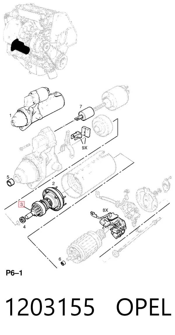 Bendix 1203155 Opel