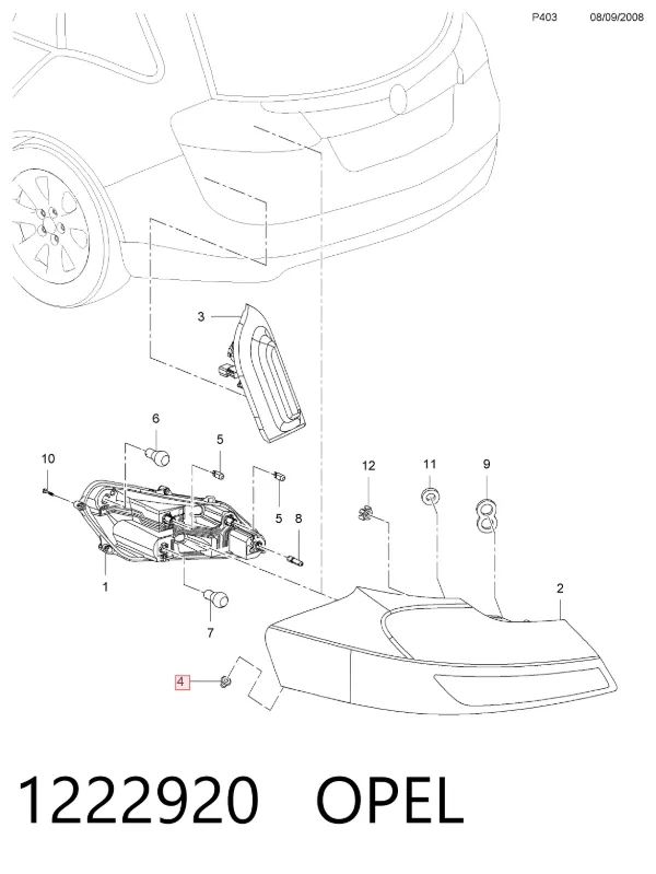  1222920 Opel