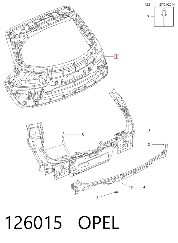 Puerta trasera Opel Insignia A