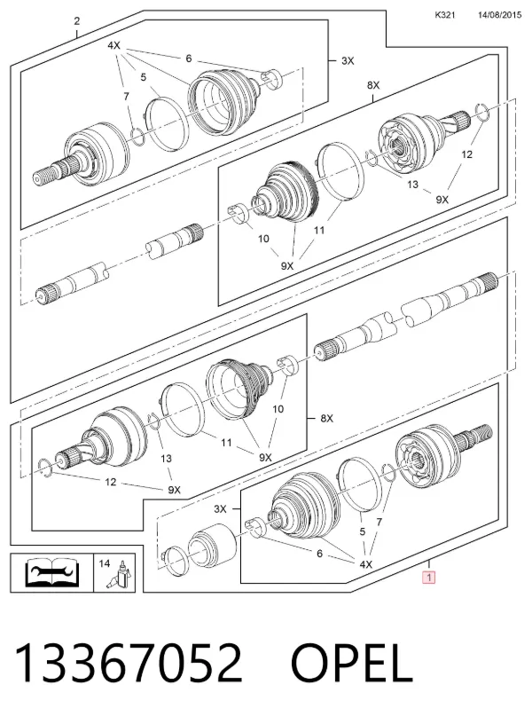  13367052 Opel