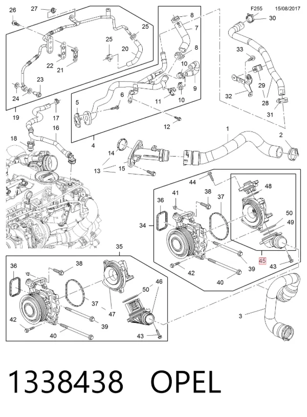 Termostato 1338438 Opel