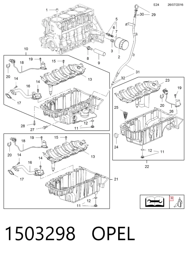 Sellador de juntas 1503298 Opel