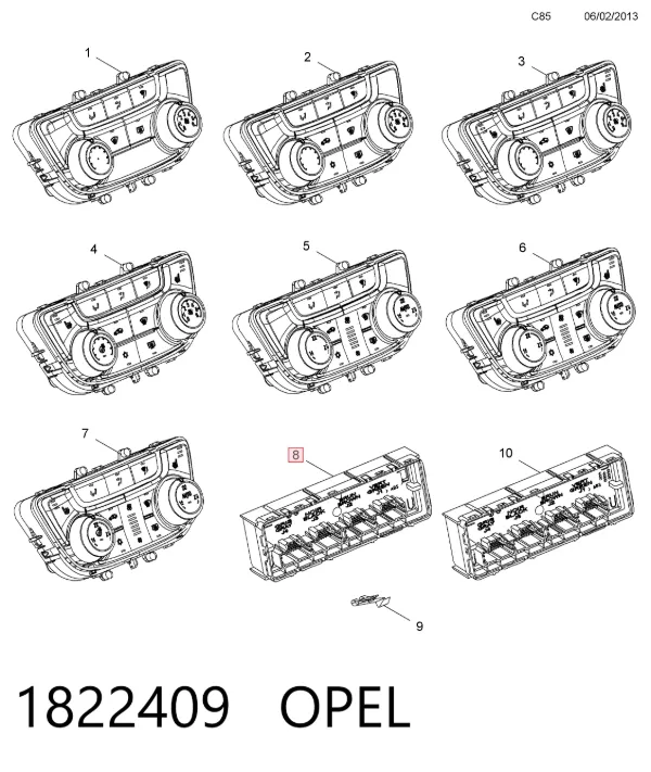 1822409 Opel