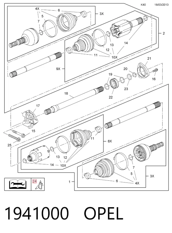 Lubricante universal 1941000 Opel