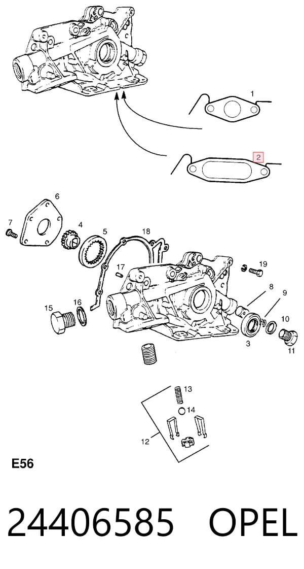 Bomba De Aceite 24406585 Opel