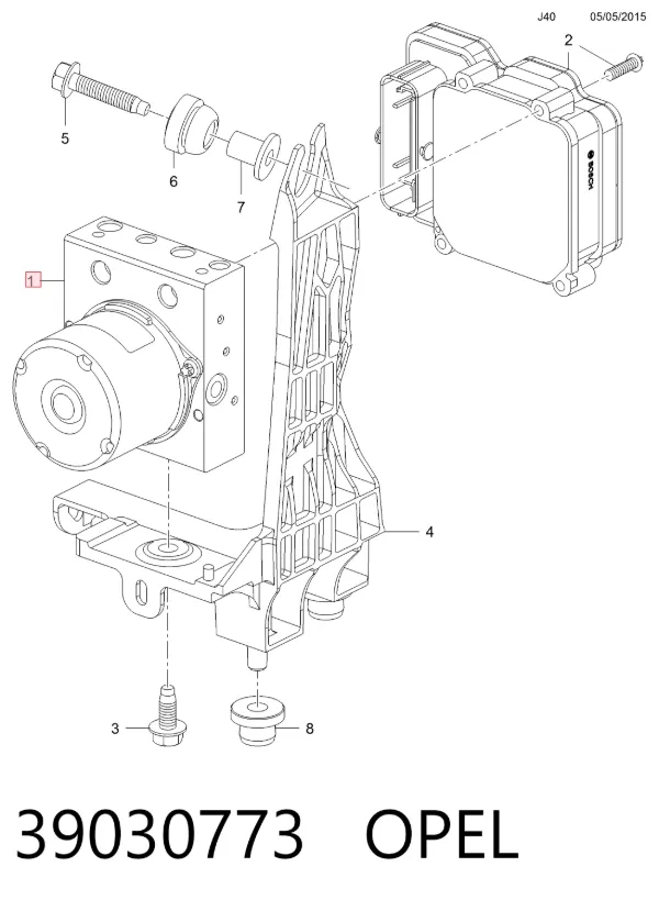 Módulo ABS 39030773 Opel