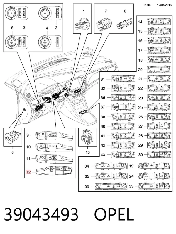  39043493 Opel