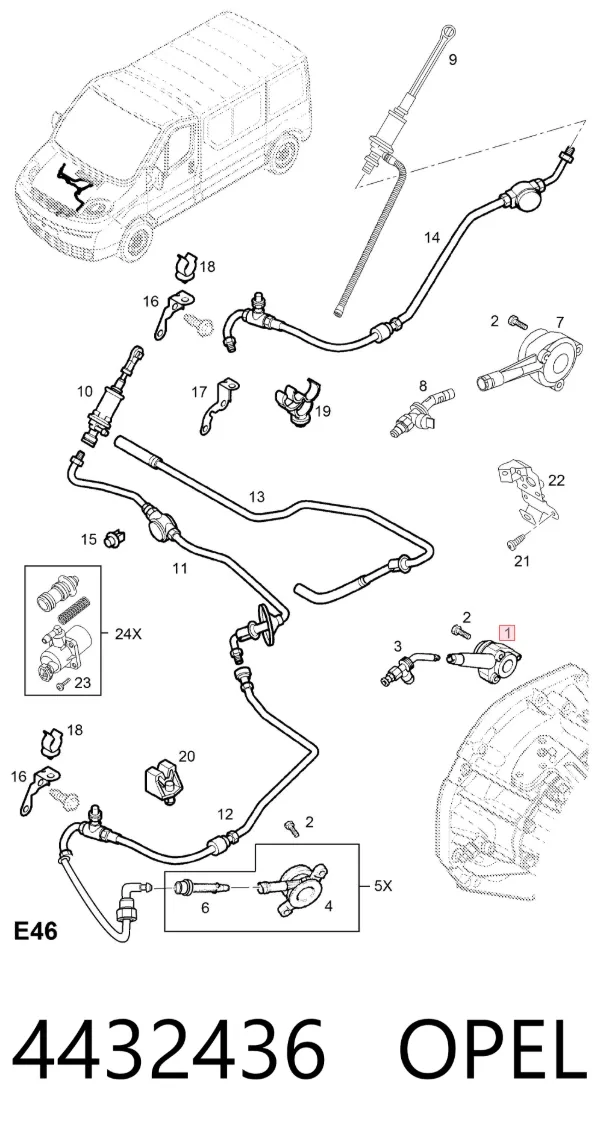 Embrague 4432436 Opel