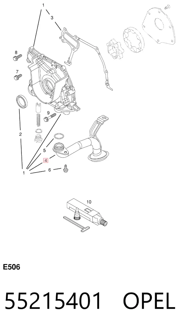 Bomba De Aceite 55215401 Opel