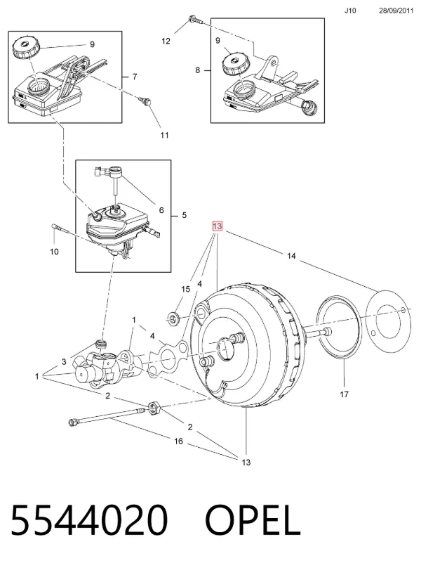 Servofreno 5544020 Opel