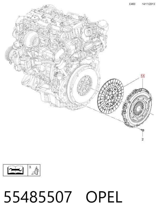 Embrague 55485507 Opel