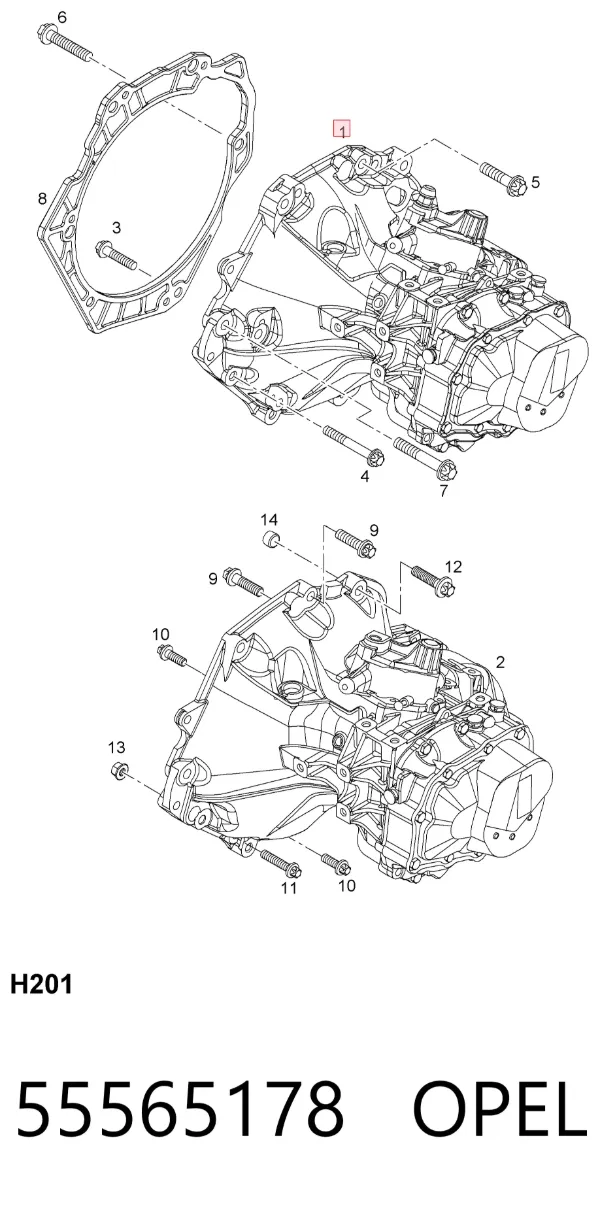 Caja de cambios 55565178 Opel