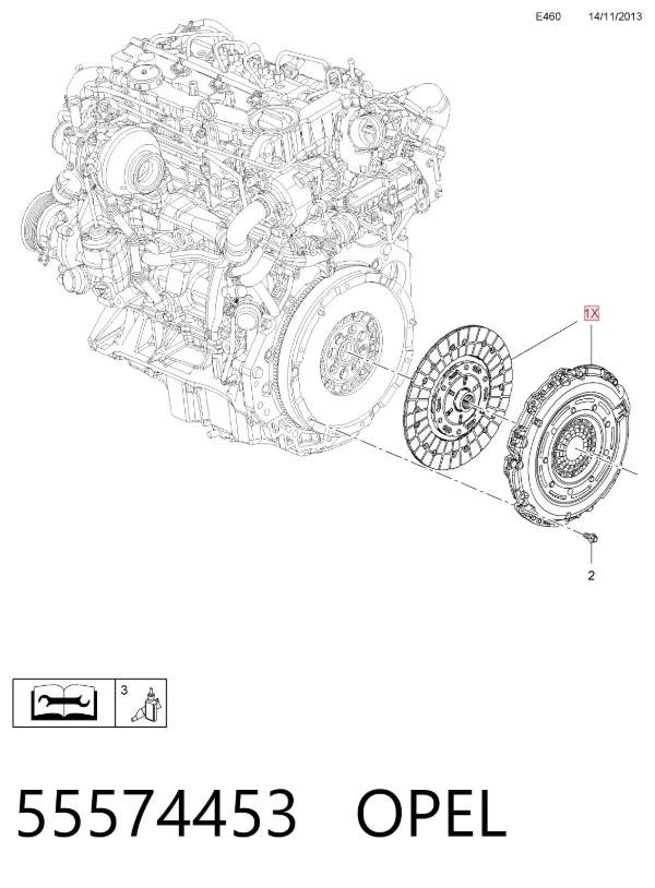 Embrague 55574453 Opel