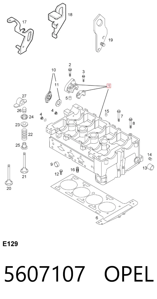 Culata 5607107 Opel