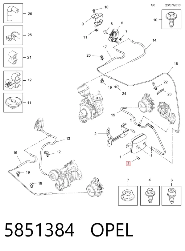  5851384 Opel