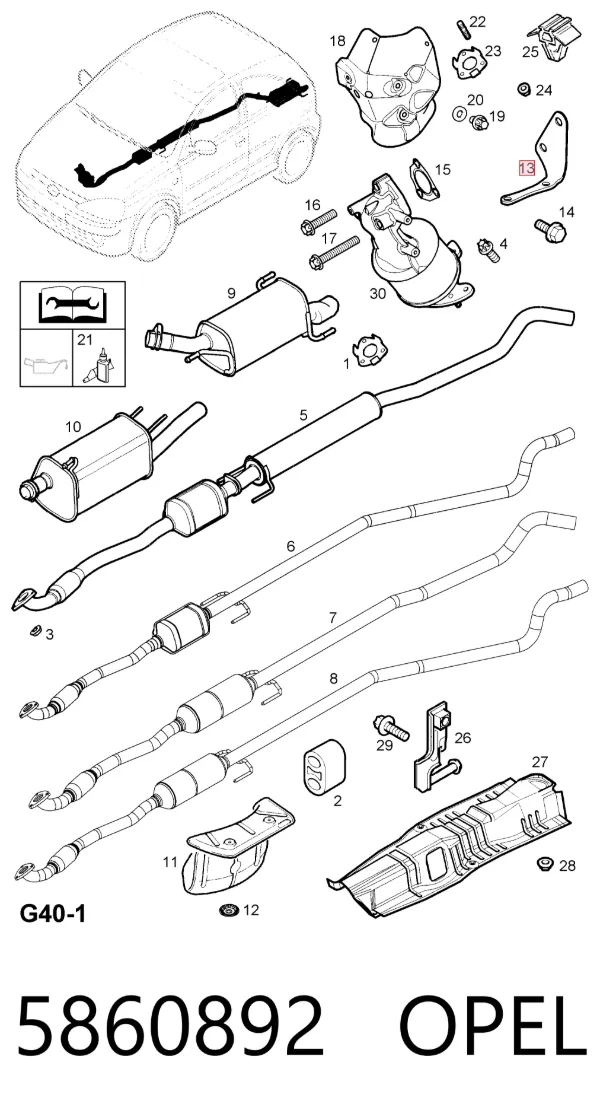  5860892 Opel