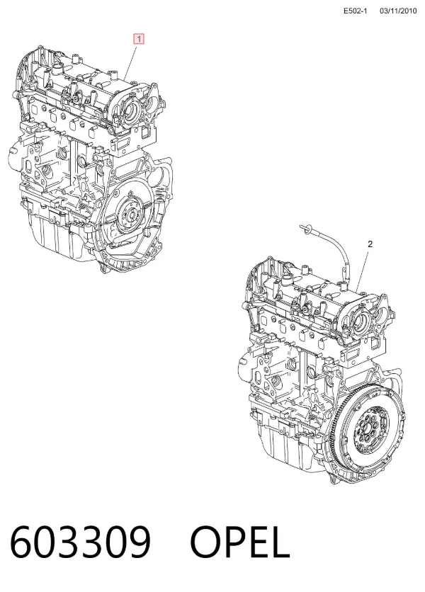 Motor completo 603309 Opel