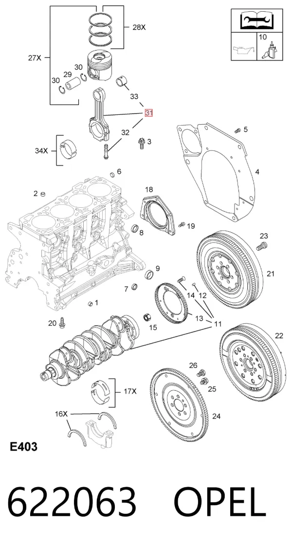 Biela 622063 Opel